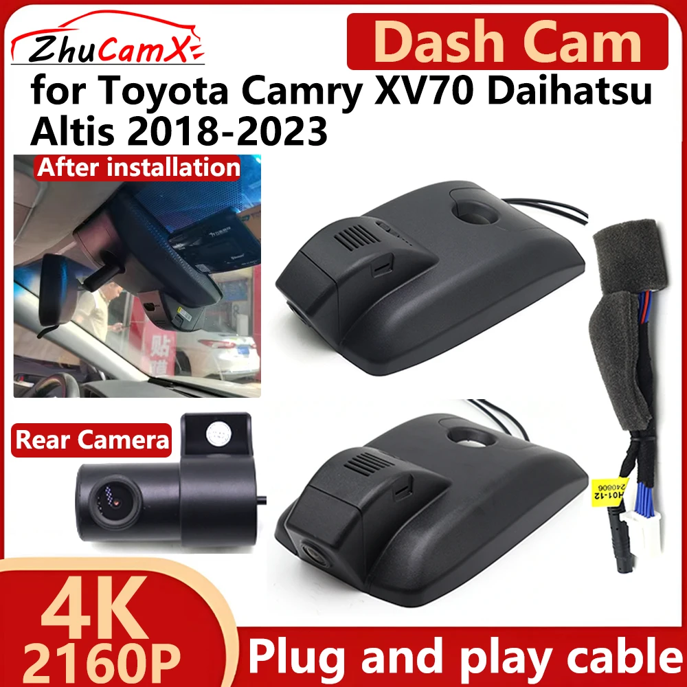 ZhuCamX для Toyota Camry XV70 Daihatsu Altis 2018-2023 4K UHD 2160P Автомобильный видеорегистратор Видеорегистратор Камера ночного видения Plug and Play
ZhuCamX для Toyota Camry XV70 Daihatsu Altis 2018-2023 4K UHD 2160P Автомобильный видеорегистратор Видеорегистратор Камера ночного видения Plug and Play