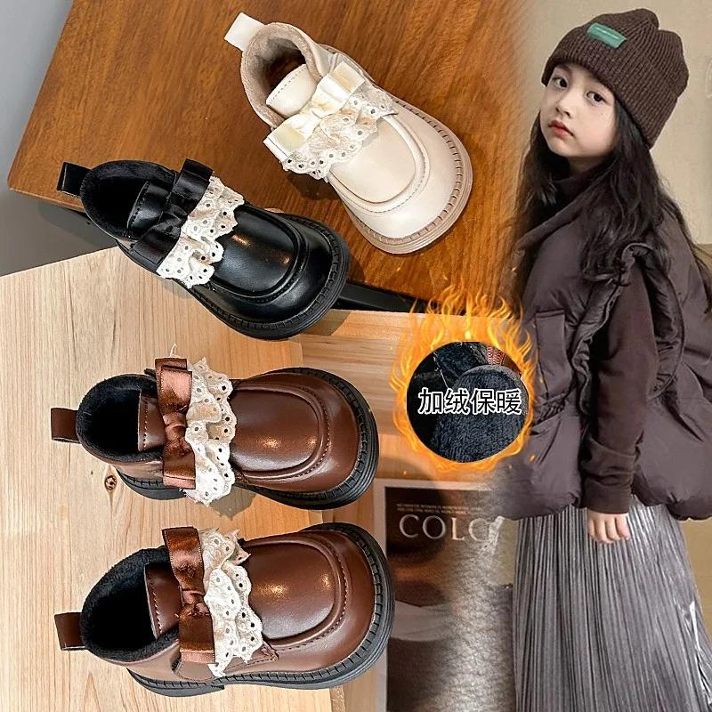 2025 г., детская кожаная обувь для девочек, весенне-осенняя новая модная нескользящая кружевная обувь в корейском стиле с мягкой подошвой
2025 г., детская кожаная обувь для девочек, весенне-осенняя новая модная нескользящая кружевная обувь в корейском стиле с мягкой подошвой