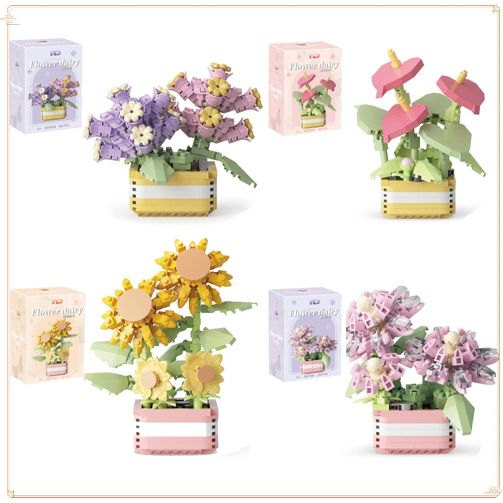 Simulation Flower Potted Plant Children's Puzzle Assembly Building Block Toy Desktop Decorative Ornament Cute Girl Gift in Stock
Simulation Flower Potted Plant Children's Puzzle Assembly Building Block Toy Desktop Decorative Ornament Cute Girl Gift in Stock