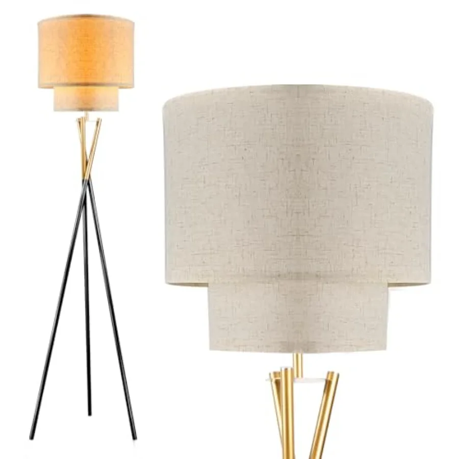 Black Tripod Floor Lamp Modern Floor Lamps for Living Room Standing Lamp with Dual Drum E26 Bulb Included 67.7" Tall Floor Lamp
Black Tripod Floor Lamp Modern Floor Lamps for Living Room Standing Lamp with Dual Drum E26 Bulb Included 67.7" Tall Floor Lamp