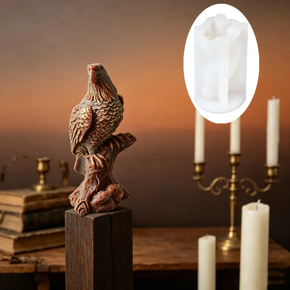 3D Realistic Eagle Silicone Candle Mold,Detailed Bald Eagle on Branch Mold for DIY Lifelike Bird Owl Aroma Candle,Resin Craft
3D Realistic Eagle Silicone Candle Mold,Detailed Bald Eagle on Branch Mold for DIY Lifelike Bird Owl Aroma Candle,Resin Craft