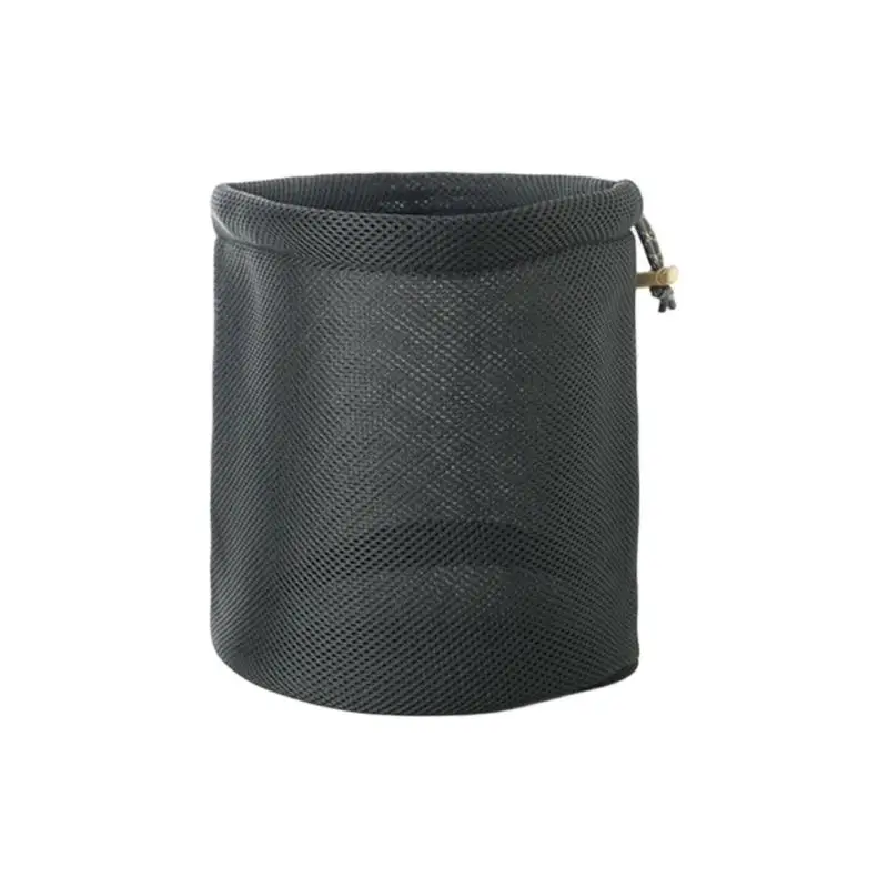 R6FE Camping Cookware Bag With Drawcord closures Round Bottom Mesh Organizers
R6FE Camping Cookware Bag With Drawcord closures Round Bottom Mesh Organizers