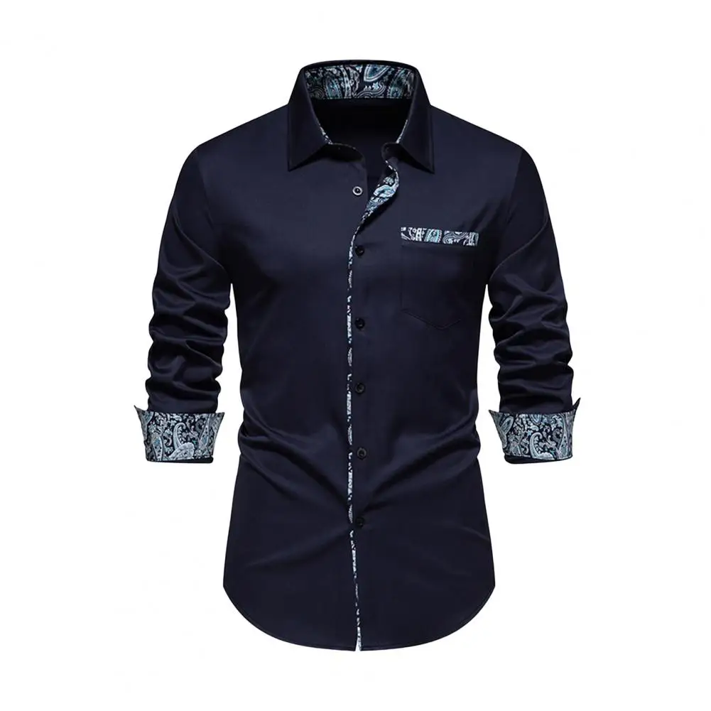 Long Sleeve Shirt Lightweight Dress Shirt Retro Style Men's Spring Fall Shirt with Contrast Color Print for Formal
Long Sleeve Shirt Lightweight Dress Shirt Retro Style Men's Spring Fall Shirt with Contrast Color Print for Formal
