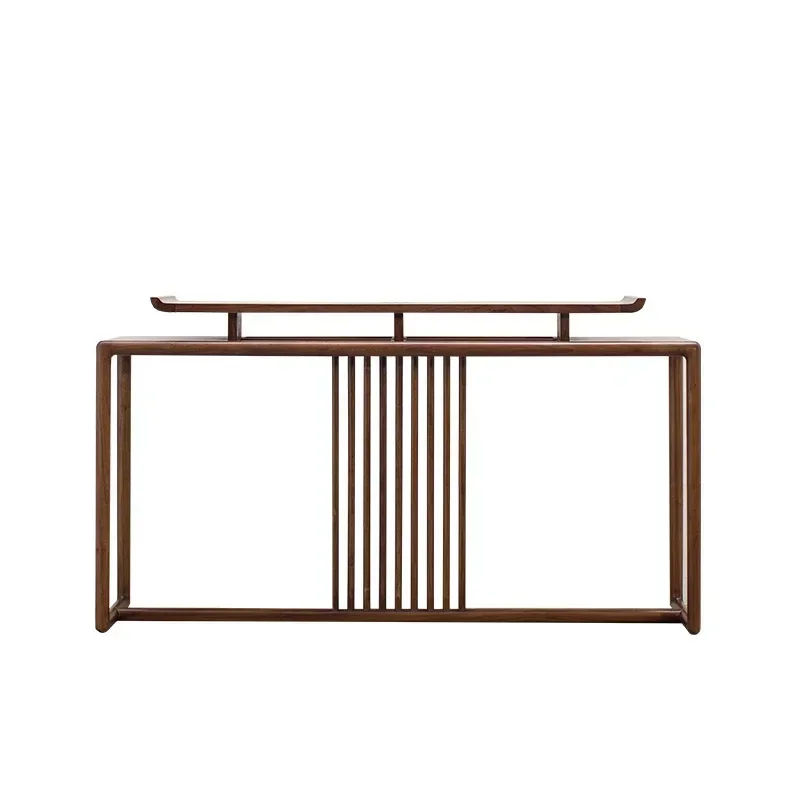 New Chinese-style black walnut entrance table, all solid wood, modern simplicity and light luxury, zen minimalist case
New Chinese-style black walnut entrance table, all solid wood, modern simplicity and light luxury, zen minimalist case
