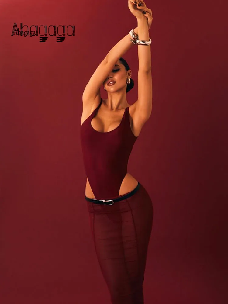 Ahagaga Sexy Women's Bodysuits Solid Sleeveless U-Neck Skinny Regular Causal Streetwear Camisole Slim Fit Basic T Shirt Tees
Ahagaga Sexy Women's Bodysuits Solid Sleeveless U-Neck Skinny Regular Causal Streetwear Camisole Slim Fit Basic T Shirt Tees