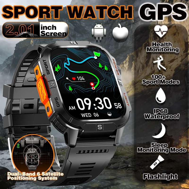 2026 New GPS Outdoor Sports Smart Watch 3ATM Waterproof 540MAH 100+ Sports Mode Flashlight Compass Wireless Call Smart Watch
2026 New GPS Outdoor Sports Smart Watch 3ATM Waterproof 540MAH 100+ Sports Mode Flashlight Compass Wireless Call Smart Watch