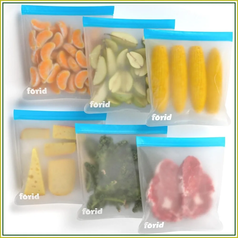 Reusable Gallon Freezer Bags, 6 Pack Leakproof Extra Thick 1 Gallon Bags for Marinate Food, Fruit, Cereal, Snack, Meal Prep, Travel, Storage
Reusable Gallon Freezer Bags, 6 Pack Leakproof Extra Thick 1 Gallon Bags for Marinate Food, Fruit, Cereal, Snack, Meal Prep, Travel, Storage