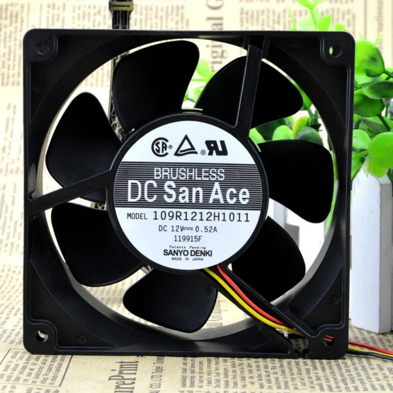 A+for 1pcs Sanyo San Ace 109R1212H1011 120x120x38mm DC 12V 0.52A Chassis Cooling Fan
A+for 1pcs Sanyo San Ace 109R1212H1011 120x120x38mm DC 12V 0.52A Chassis Cooling Fan