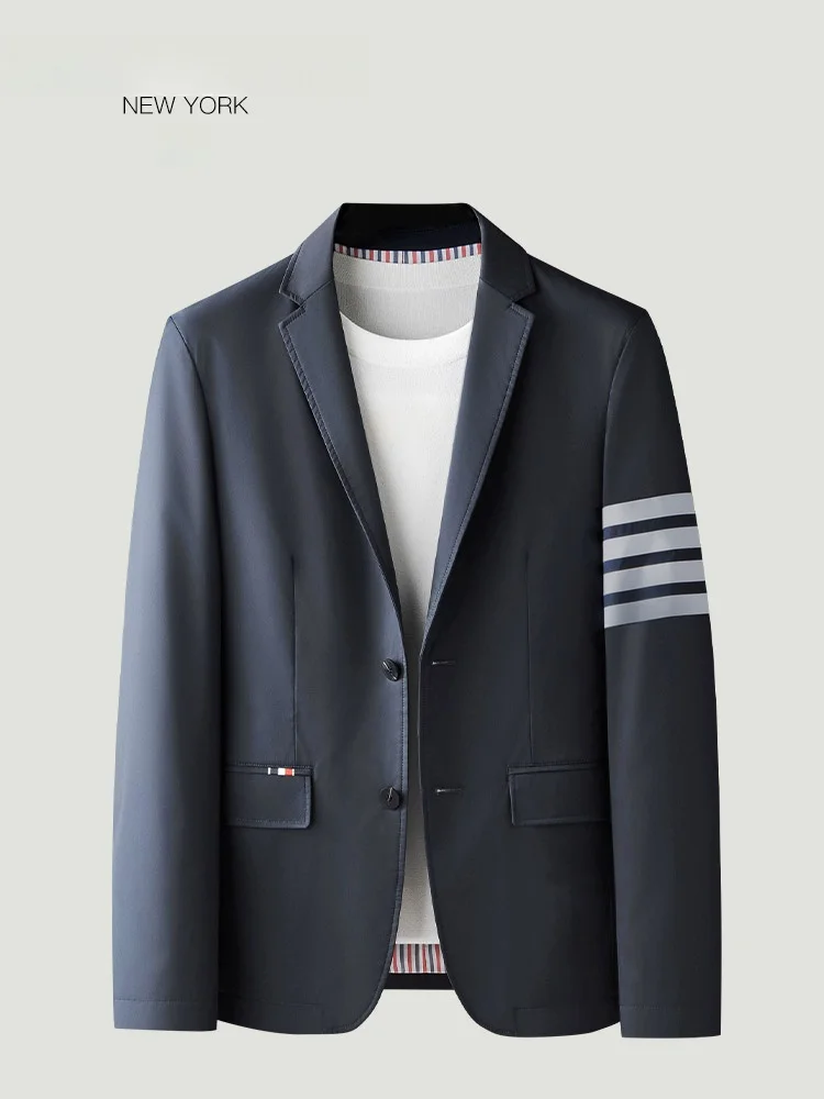 High-End Men's Suit Jaet THOM BEAUN Autumn New Sle Four Stripe Busin Casual Faion Urban Wear Long Sve Single Bu...
High-End Men's Suit Jaet THOM BEAUN Autumn New Sle Four Stripe Busin Casual Faion Urban Wear Long Sve Single Bu...