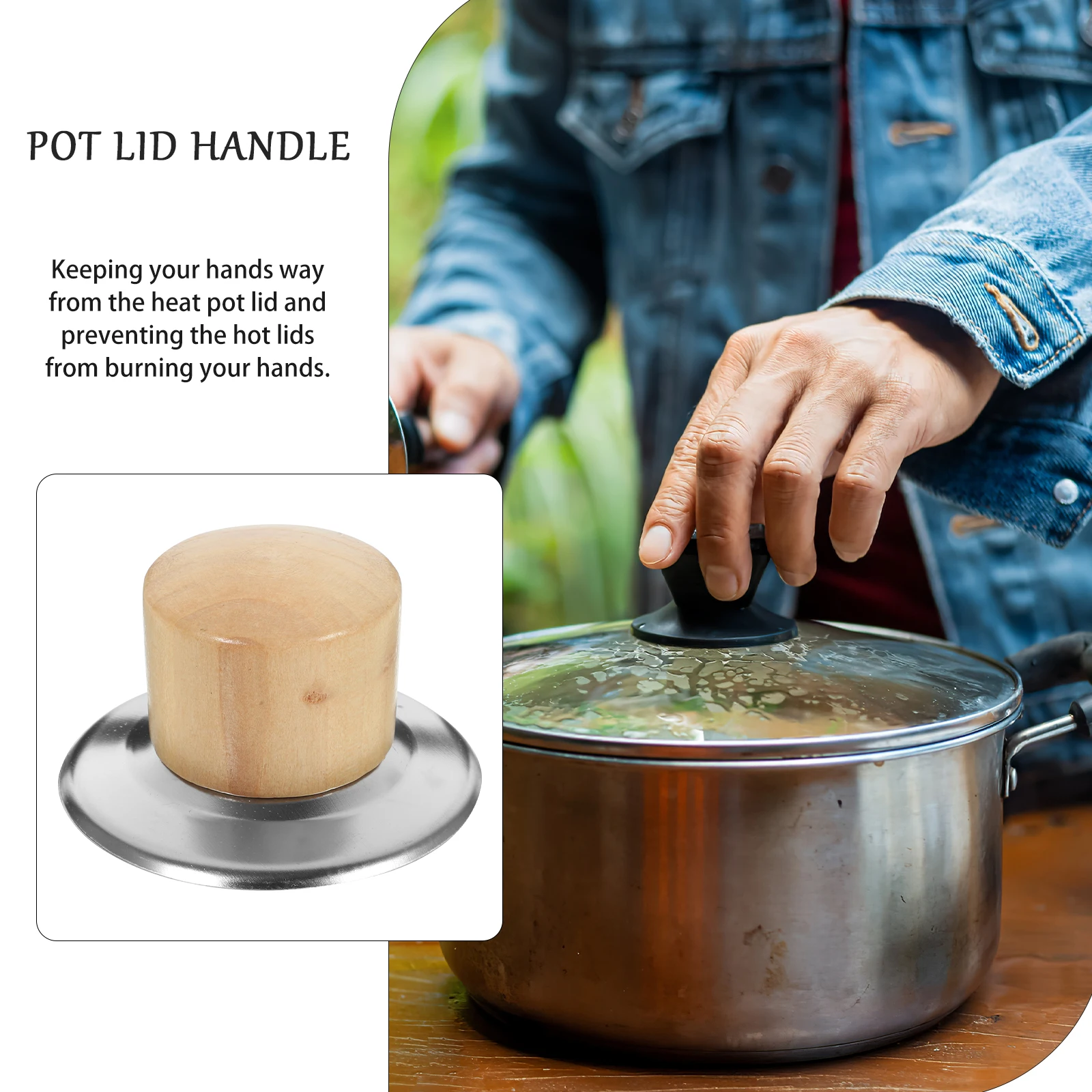 6 Sets Pot Lid Knobs Stainless Steel Wood Beads H Heat resisting Lid Accessories Kitchen Cookware Hardware
6 Sets Pot Lid Knobs Stainless Steel Wood Beads H Heat resisting Lid Accessories Kitchen Cookware Hardware