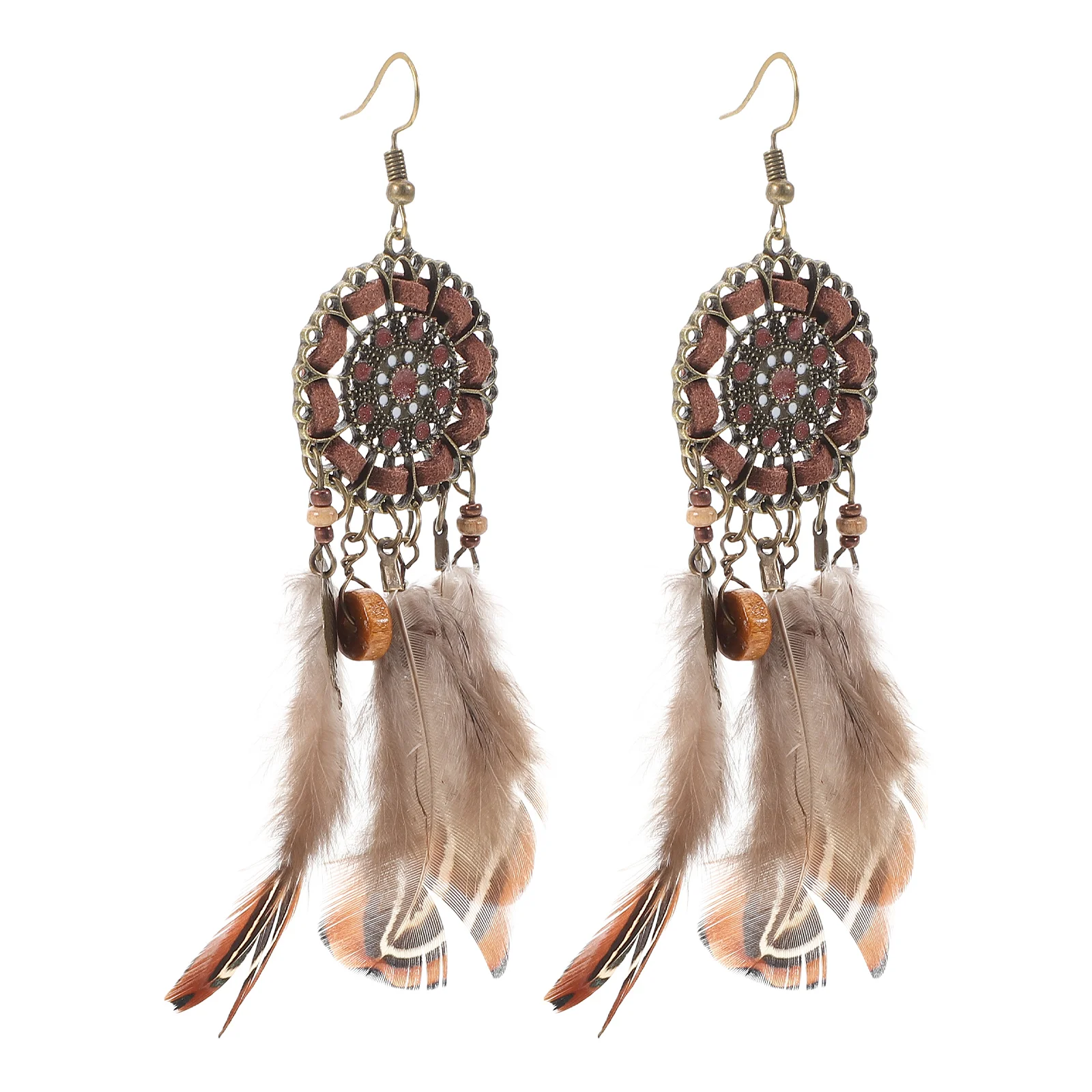 1 Pair Native Earrings for Women Boho Earrings for Women Feathered Earrings for Women Ethnic Jewelry for Women Travel Earrings
1 Pair Native Earrings for Women Boho Earrings for Women Feathered Earrings for Women Ethnic Jewelry for Women Travel Earrings