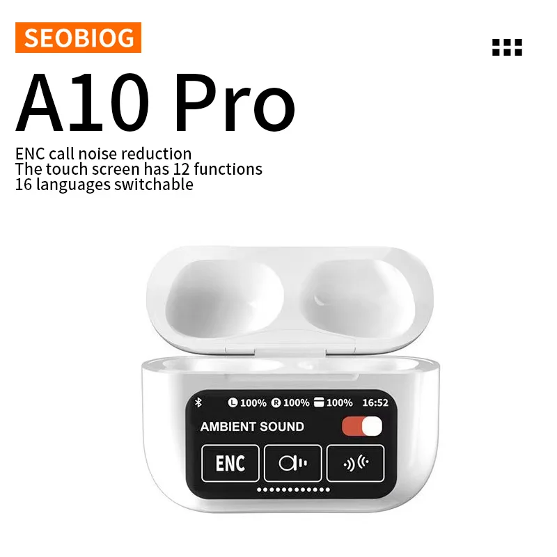SEOBIOG TWS In Ear Wireless Headphones ENC Call Noise Reduction Bluetooth 5.4 LED Full Color Touch Screen Battery Level Display
SEOBIOG TWS In Ear Wireless Headphones ENC Call Noise Reduction Bluetooth 5.4 LED Full Color Touch Screen Battery Level Display