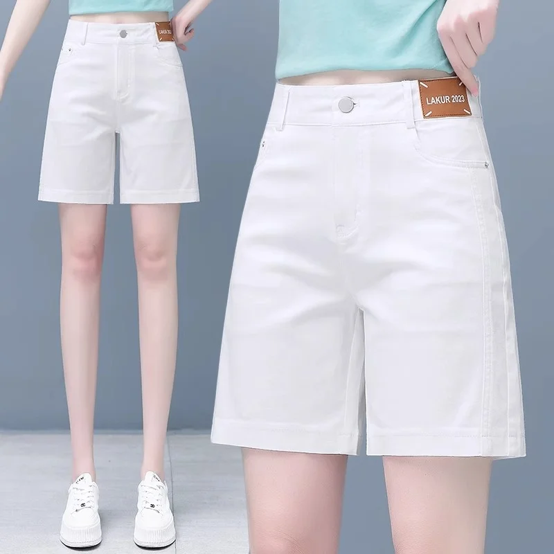 Slimming A-Line Short Jeans Women's Five-Quarter Loose Fit Summer New Style White Thin Straight Leg High Waist Casual Pants
Slimming A-Line Short Jeans Women's Five-Quarter Loose Fit Summer New Style White Thin Straight Leg High Waist Casual Pants