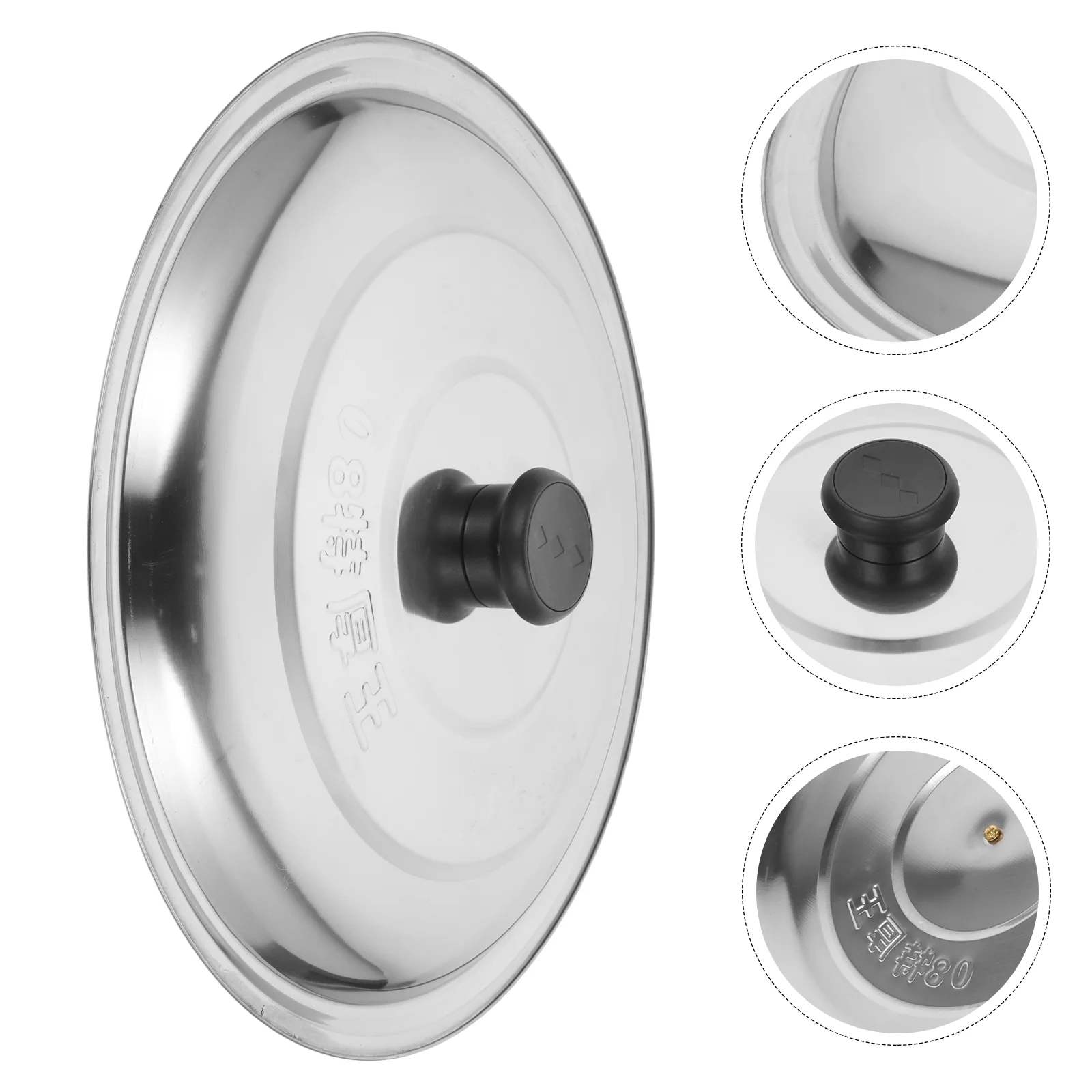 Lid Stainless Steel Pot Skillet Kitchen Supply Accessory Work Covers for Cooking Pans
Lid Stainless Steel Pot Skillet Kitchen Supply Accessory Work Covers for Cooking Pans