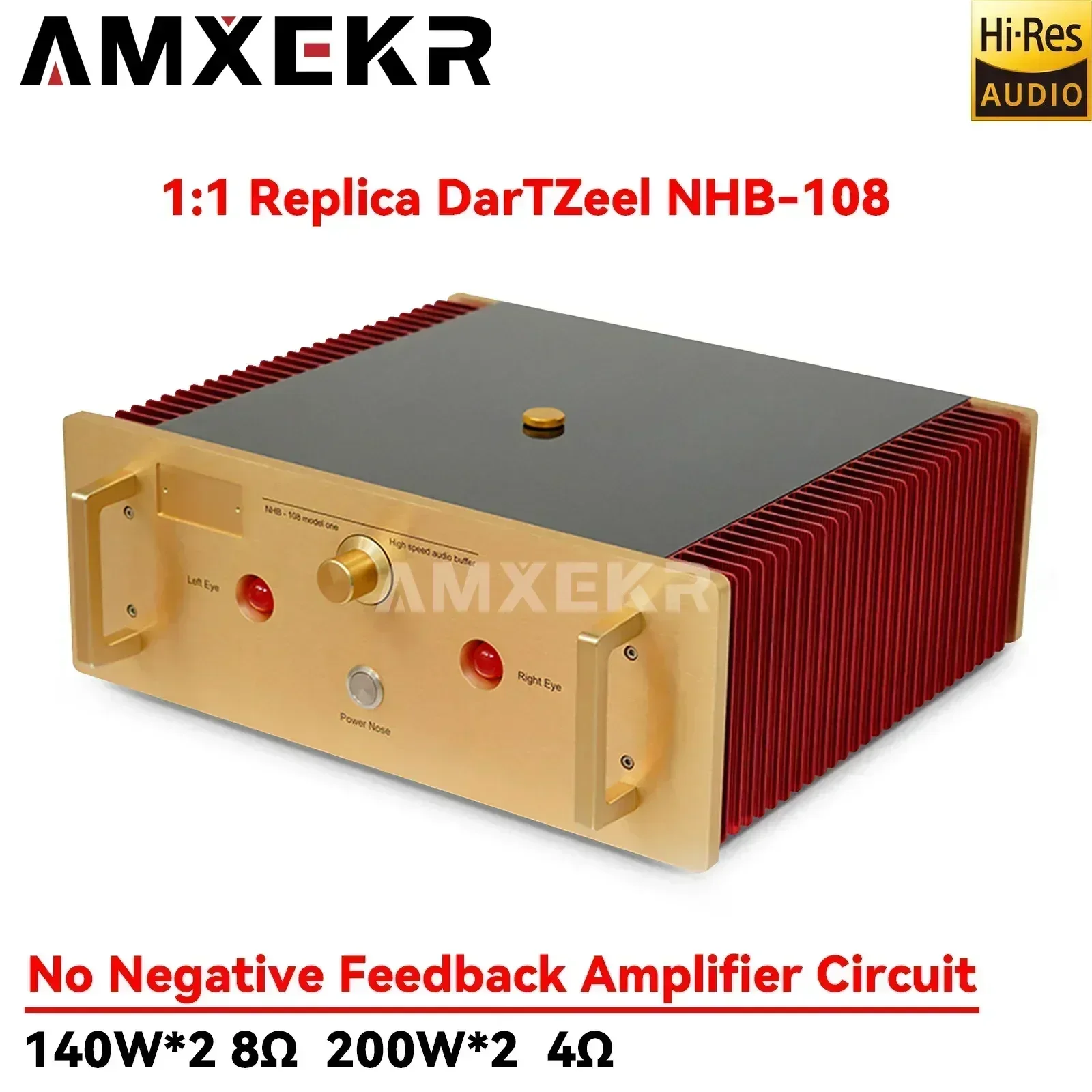 AMXEKR 1:1 Replica of DarTZeel NHB-108Non-negative Feedback Amplification Circuit, Rear-stage Home HIFI Amplifier
AMXEKR 1:1 Replica of DarTZeel NHB-108Non-negative Feedback Amplification Circuit, Rear-stage Home HIFI Amplifier