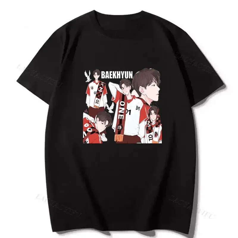 Summer men's K-pop Harajuku Baekhyun Playera's 100% pure cotton cartoon short-sleeved T-shirt Y2k clothing
Summer men's K-pop Harajuku Baekhyun Playera's 100% pure cotton cartoon short-sleeved T-shirt Y2k clothing