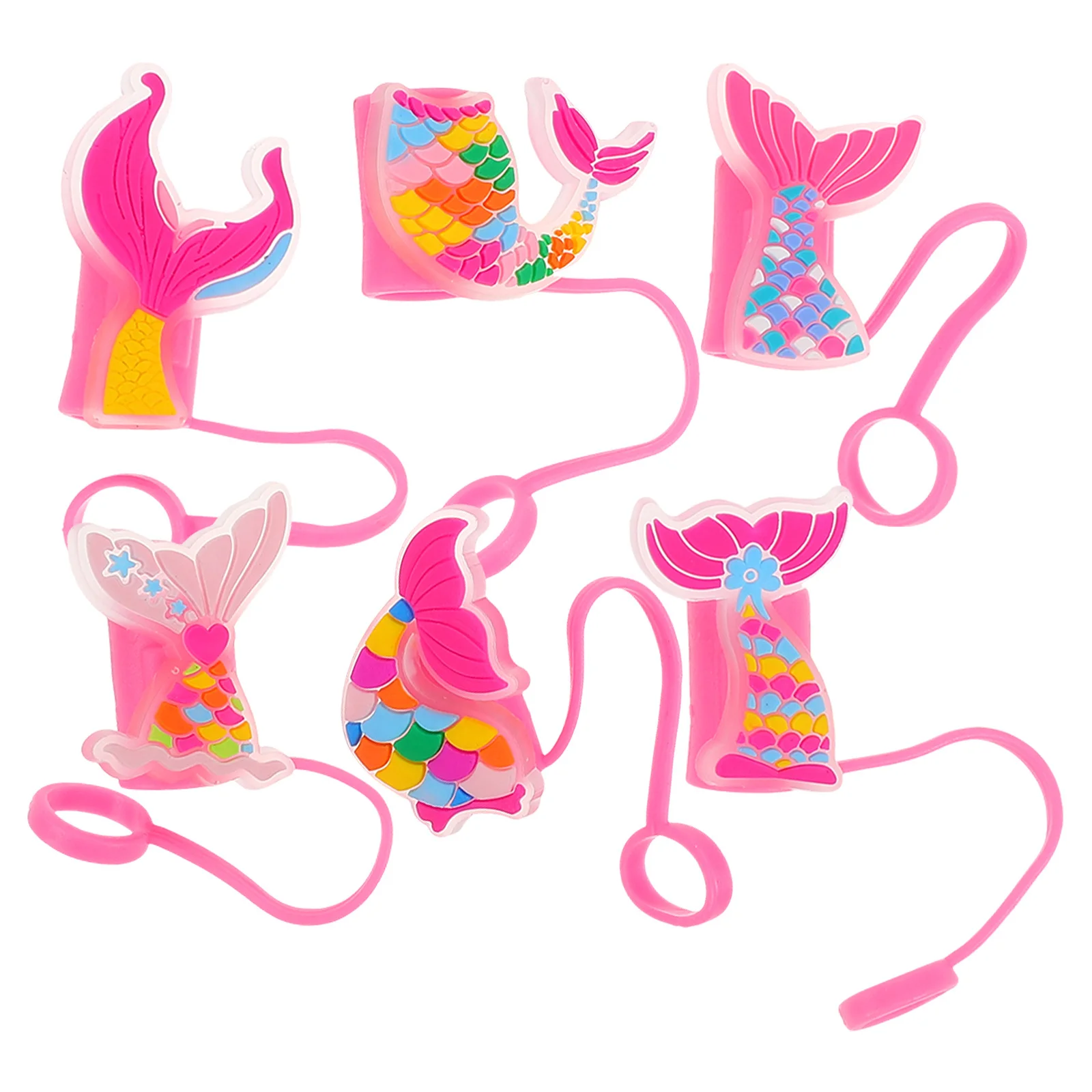 6Pcs Drinking Straw Caps Reusable Silicone Covers Portable Cute Animal Mermaid Tumbler Straw Tips Toppers Covers
6Pcs Drinking Straw Caps Reusable Silicone Covers Portable Cute Animal Mermaid Tumbler Straw Tips Toppers Covers