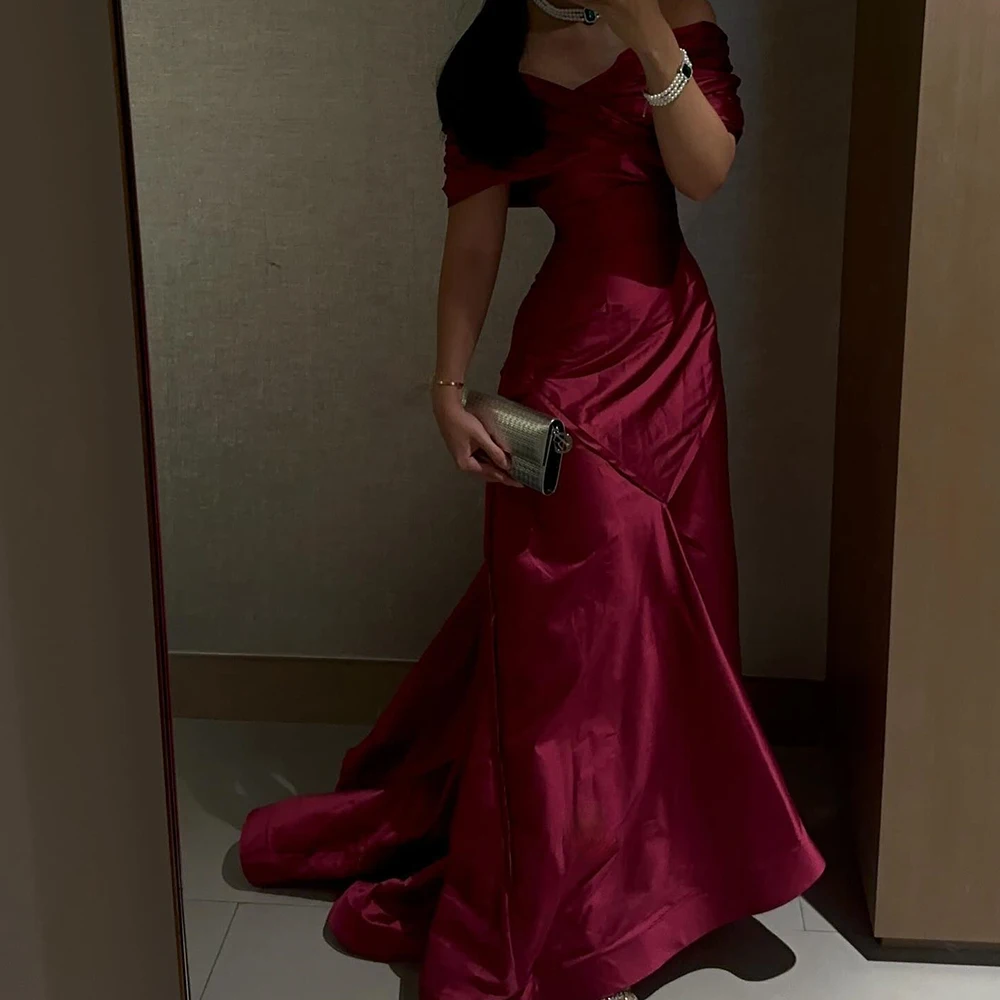 Customized Graceful Satin A-Line Evening Dress High Quality Floor Length Boat Neck vestidos para mujer Custom Size
Customized Graceful Satin A-Line Evening Dress High Quality Floor Length Boat Neck vestidos para mujer Custom Size
