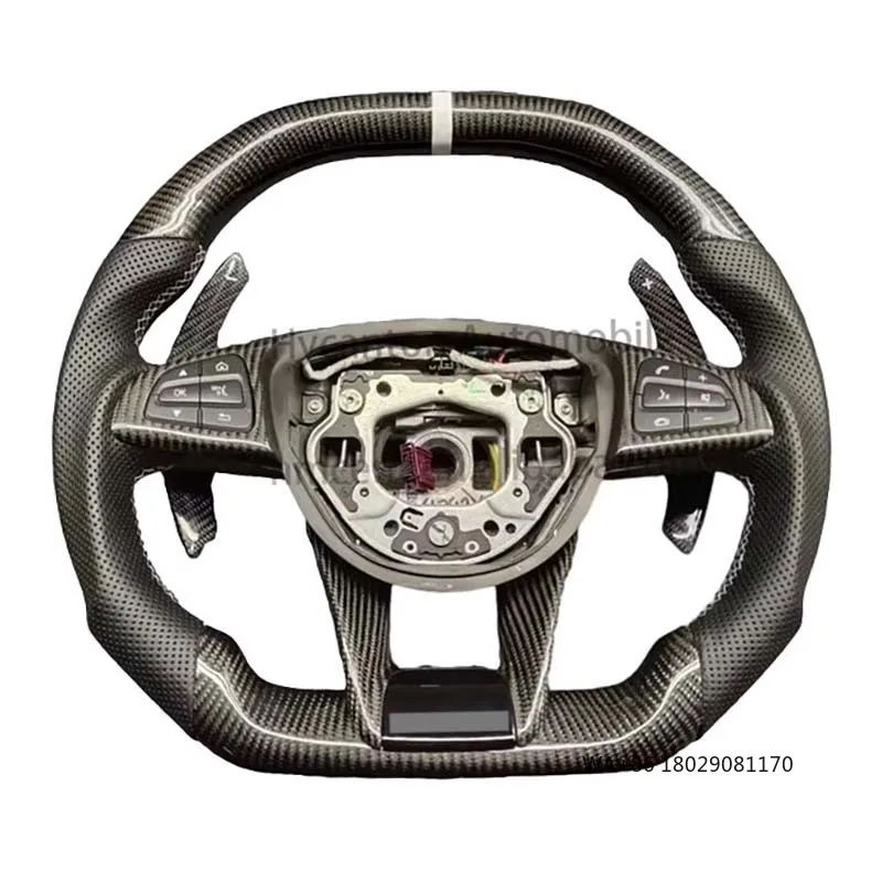Factory Direct Wholesale Price Perforated Leather Carbon Fiber Steering Wheel for Mercedes Benz GLC GLC63 AMG Car Steering Wheel
Factory Direct Wholesale Price Perforated Leather Carbon Fiber Steering Wheel for Mercedes Benz GLC GLC63 AMG Car Steering Wheel