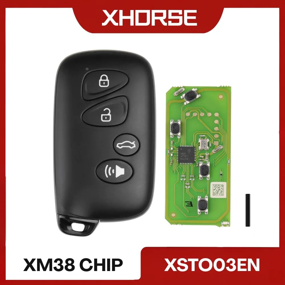 XHORSE XSTO03EN XM38 Chip series 4 Buttons Universal Smart key VVDI car remote control 46 47 48 49 4A 8D
XHORSE XSTO03EN XM38 Chip series 4 Buttons Universal Smart key VVDI car remote control 46 47 48 49 4A 8D