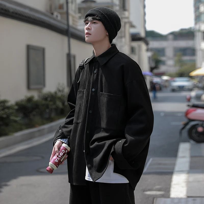 Мужская замшевая куртка на весну-осень, свободного кроя, повседневная, модная, с воротником, в стиле рабочей одежды, молодежная, популярная, с длинными рукавами, ветрозащитная, стандартного кроя
Мужская замшевая куртка на весну-осень, свободного кроя, повседневная, модная, с воротником, в стиле рабочей одежды, молодежная, популярная, с длинными рукавами, ветрозащитная, стандартного кроя