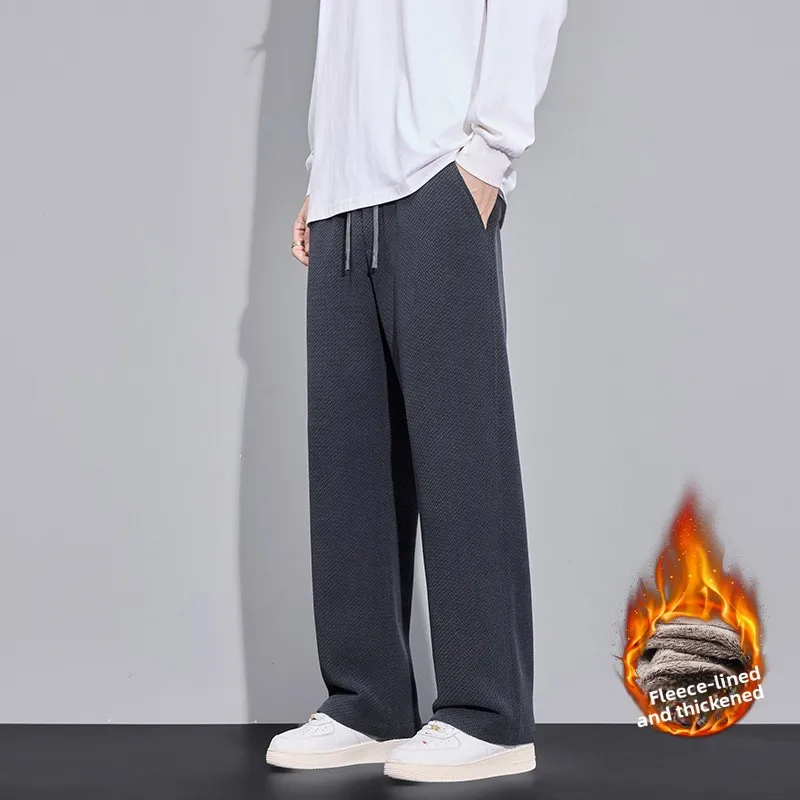 Новые мужские повседневные брюки из саржевого трикотажа с драпировкой, модные прямые брюки для похудения, устойчивые к царапинам, износостойкие качественные длинные брюки
Новые мужские повседневные брюки из саржевого трикотажа с драпировкой, модные прямые брюки для похудения, устойчивые к царапинам, износостойкие качественные длинные брюки