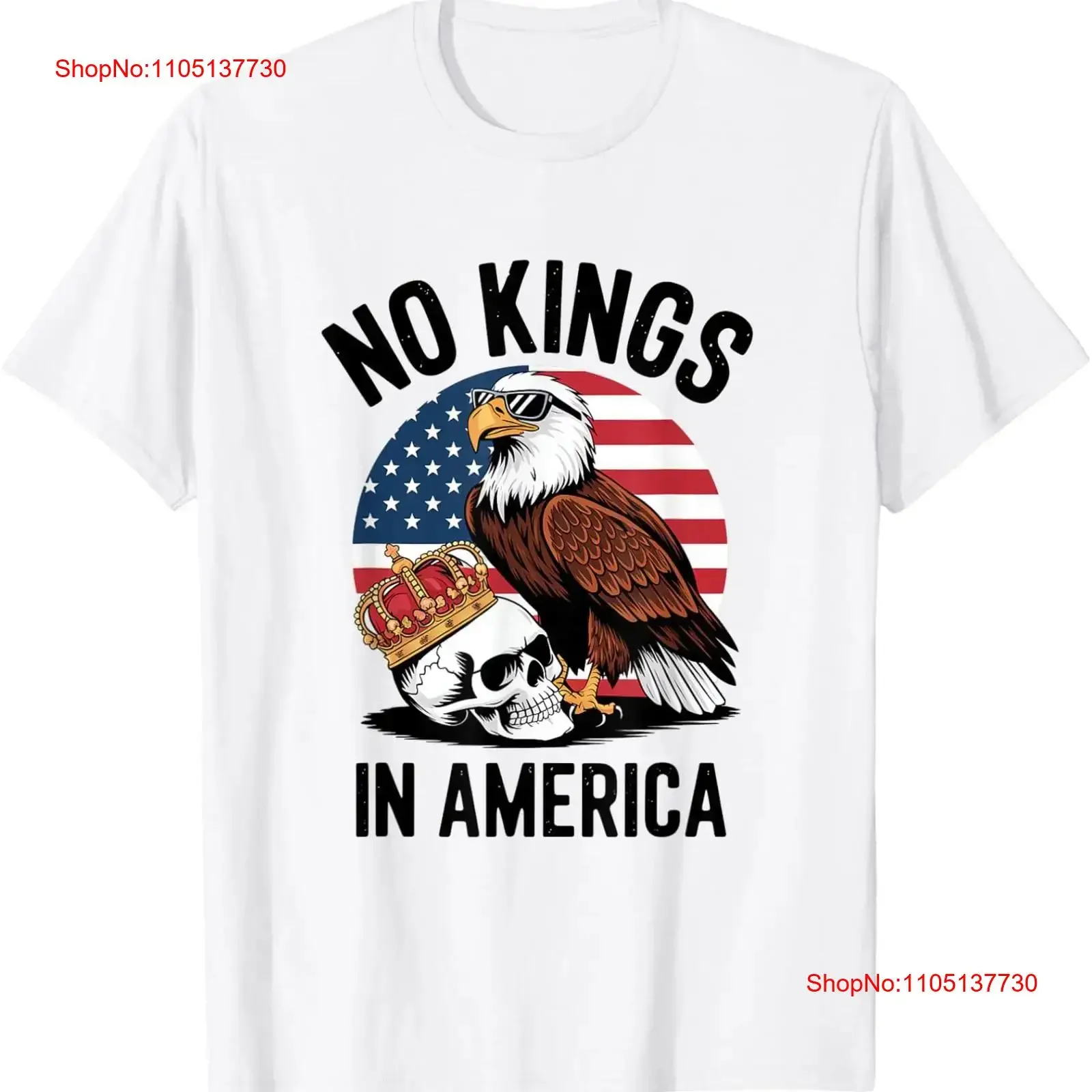 No Kings In America Американский флаг Bald Eagle Патриотическая футболка винтажная стираная мужская стильная дизайнерская одежда слегка универсальная
No Kings In America Американский флаг Bald Eagle Патриотическая футболка винтажная стираная мужская стильная дизайнерская одежда слегка универсальная