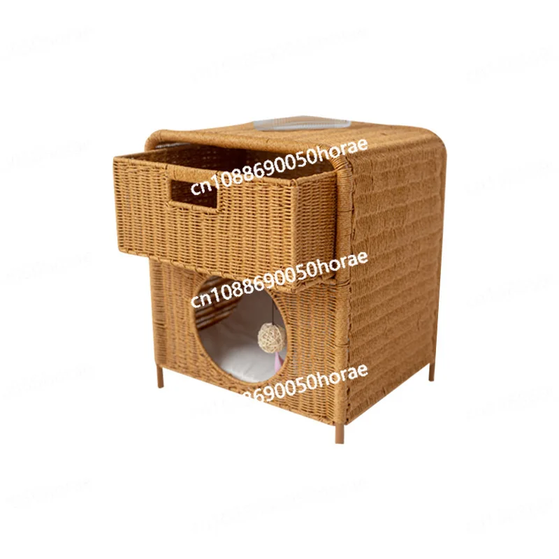 Breathable Cat Bed Semi Enclosed Double-layer Design Integrated Storage Cat House Pet Snacks Clothing Storage Cabinet
Breathable Cat Bed Semi Enclosed Double-layer Design Integrated Storage Cat House Pet Snacks Clothing Storage Cabinet