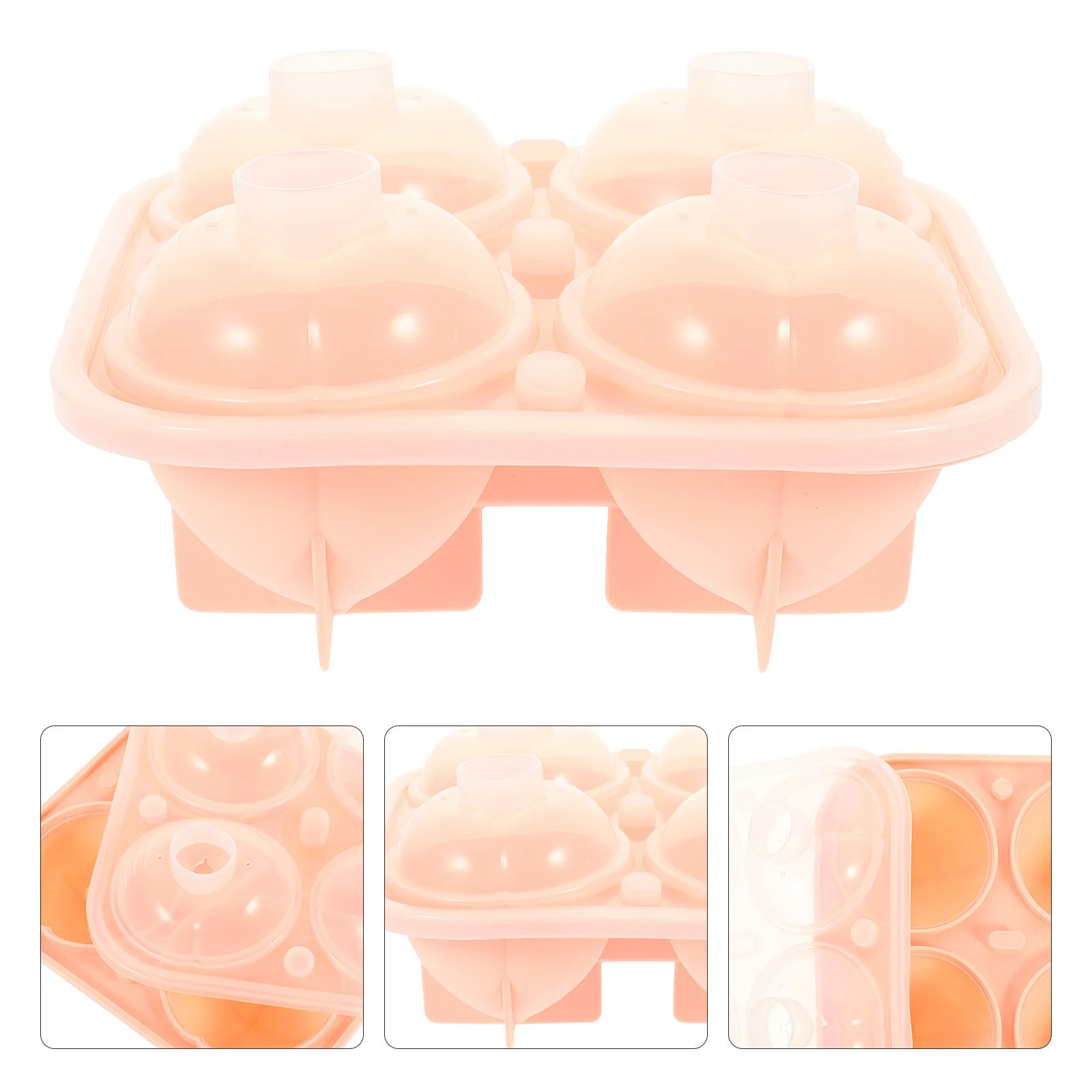 Peach Shape Silicone Ice Cube Tray Refrigerator Ice Ball Maker Mold for Cold Drinks Whiskey Wine Beer Cocktails Juice
Peach Shape Silicone Ice Cube Tray Refrigerator Ice Ball Maker Mold for Cold Drinks Whiskey Wine Beer Cocktails Juice