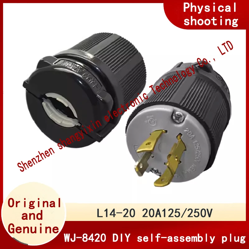 WJ-8420 NEMA L14-20P American 4-контактный разъем для шкафа, штепсельная Вилка для аэрогенератора, вращающаяся защелка типа 20A125/250V
WJ-8420 NEMA L14-20P American 4-контактный разъем для шкафа, штепсельная Вилка для аэрогенератора, вращающаяся защелка типа 20A125/250V