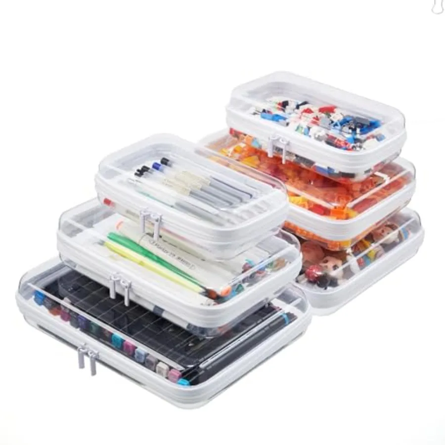 6PCS Clear Zipper Pouches Christmas Item Storage Bins Zippered Hard Pouch Double Portable Makeup and Cosmetic Bag Kid's Toy Sto
6PCS Clear Zipper Pouches Christmas Item Storage Bins Zippered Hard Pouch Double Portable Makeup and Cosmetic Bag Kid's Toy Sto