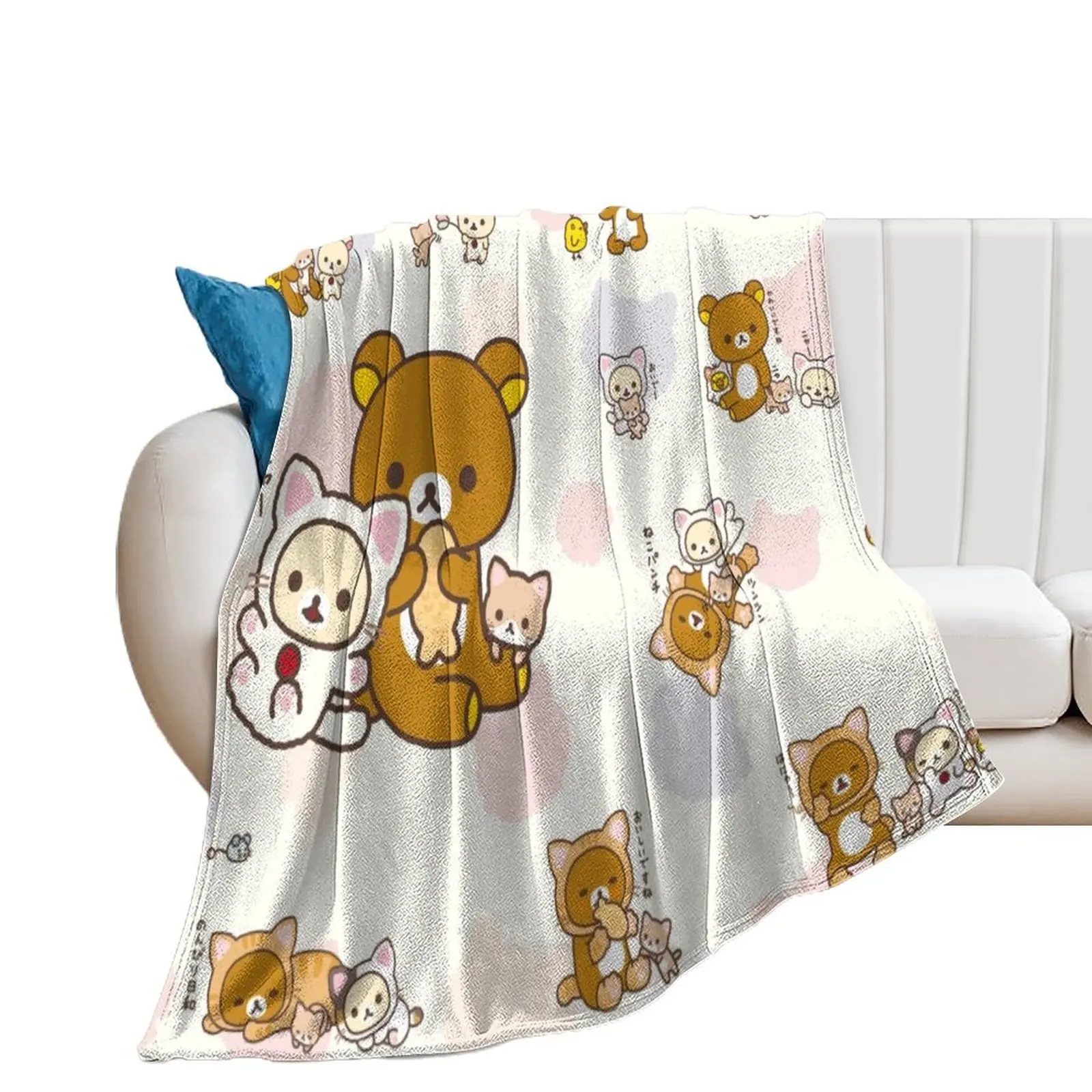 Rilakkuma cute cat Throw Blanket For Decorative Sofa Winter beds Weighted decorative Blankets
Rilakkuma cute cat Throw Blanket For Decorative Sofa Winter beds Weighted decorative Blankets