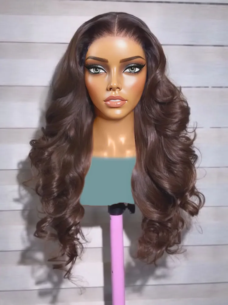 30 32 Inch HD 13x6 Chocolate Brown Body Wave Lace Front Human Hair Wigs Colored Raw Remy Natural Water Wave Lace Frontal Wig
30 32 Inch HD 13x6 Chocolate Brown Body Wave Lace Front Human Hair Wigs Colored Raw Remy Natural Water Wave Lace Frontal Wig