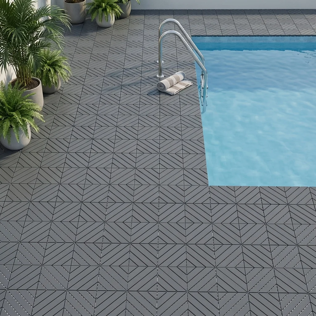 44-Pack Plastic Interlocking Deck Tiles - 12"X12" Square, Waterproof, All-Weather Use, Easy to Install Patio Decking Tiles for Poolside, Balcony, Backyard - Sturdy, High Load-Bearing Capacity
44-Pack Plastic Interlocking Deck Tiles - 12"X12" Square, Waterproof, All-Weather Use, Easy to Install Patio Decking Tiles for Poolside, Balcony, Backyard - Sturdy, High Load-Bearing Capacity