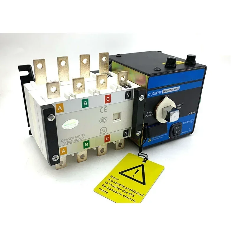 New Dual Power ATS Automatic Transfer Switch 630A Intelligent Transfer SKT1-100/4P
New Dual Power ATS Automatic Transfer Switch 630A Intelligent Transfer SKT1-100/4P