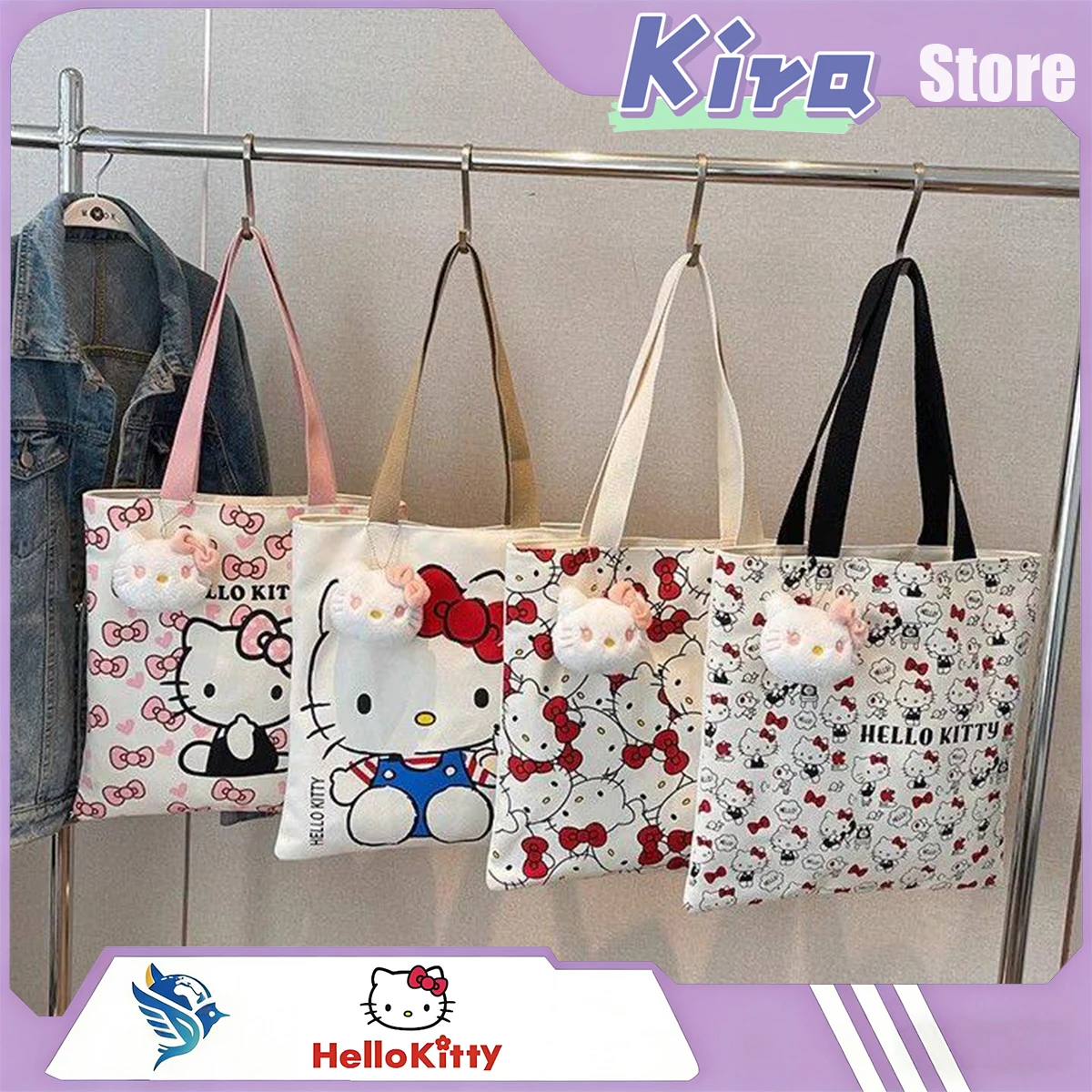 HELLO KITTY New Ins Style Canvas Bag Student Backpack Slanted Cross-Body Tote Bag Loveliness Kawaii Girl Friend Gift PVC
HELLO KITTY New Ins Style Canvas Bag Student Backpack Slanted Cross-Body Tote Bag Loveliness Kawaii Girl Friend Gift PVC
