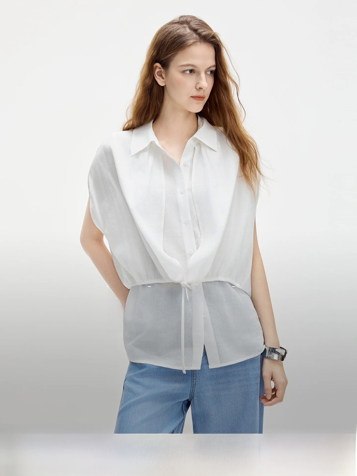 ELLE Women's Casual Loose Summer Shirt Splicing Commute Style Sleeveless Thin Fabric Regular Length Zipper Closure
ELLE Women's Casual Loose Summer Shirt Splicing Commute Style Sleeveless Thin Fabric Regular Length Zipper Closure
