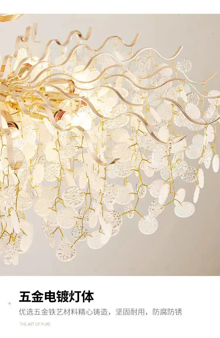 Современная лампа для гостиной - хрустальная люстра с дизайном в стиле французского дерева для освещения столовой
Современная лампа для гостиной - хрустальная люстра с дизайном в стиле французского дерева для освещения столовой