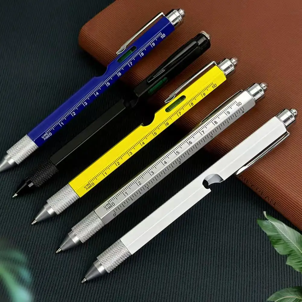 Multitool Pen Multi-functional Pens with LED Light Flathead Phillips Screwdrivers Level Ruler Bottle Opener Stylus Cool Gadgets
Multitool Pen Multi-functional Pens with LED Light Flathead Phillips Screwdrivers Level Ruler Bottle Opener Stylus Cool Gadgets
