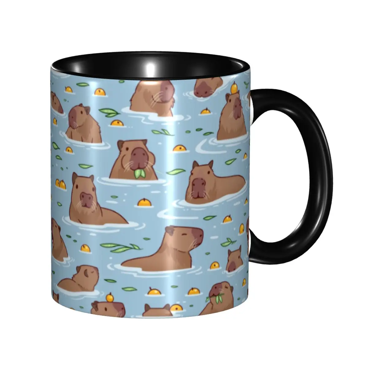 Bathing Capybara Pattern Coffee Mugs DIY Custom Ceramic Mug Cup Creative Present
Bathing Capybara Pattern Coffee Mugs DIY Custom Ceramic Mug Cup Creative Present