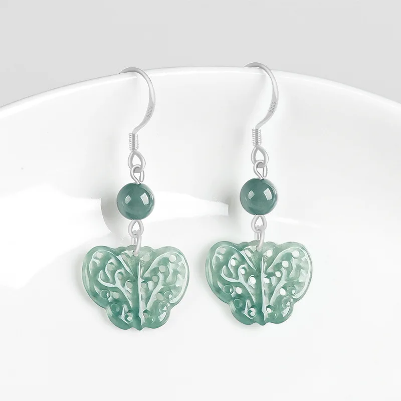 Mai Chuang/ 925 Silver Inlaid Natural Emerald Blue Water Hollow Butterfly Fine Jewelry Accessories Luxury Women's Drop Earrings
Mai Chuang/ 925 Silver Inlaid Natural Emerald Blue Water Hollow Butterfly Fine Jewelry Accessories Luxury Women's Drop Earrings