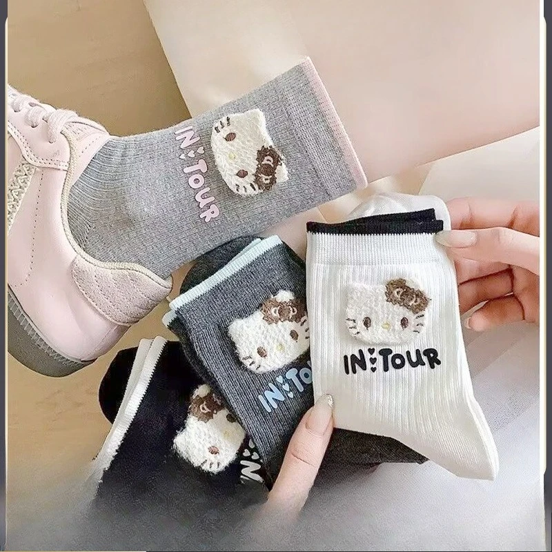 4pairsCute Hello Kitty Socks Sweet Cartoon Mid Calf Letter Stack Socks for Women
4pairsCute Hello Kitty Socks Sweet Cartoon Mid Calf Letter Stack Socks for Women