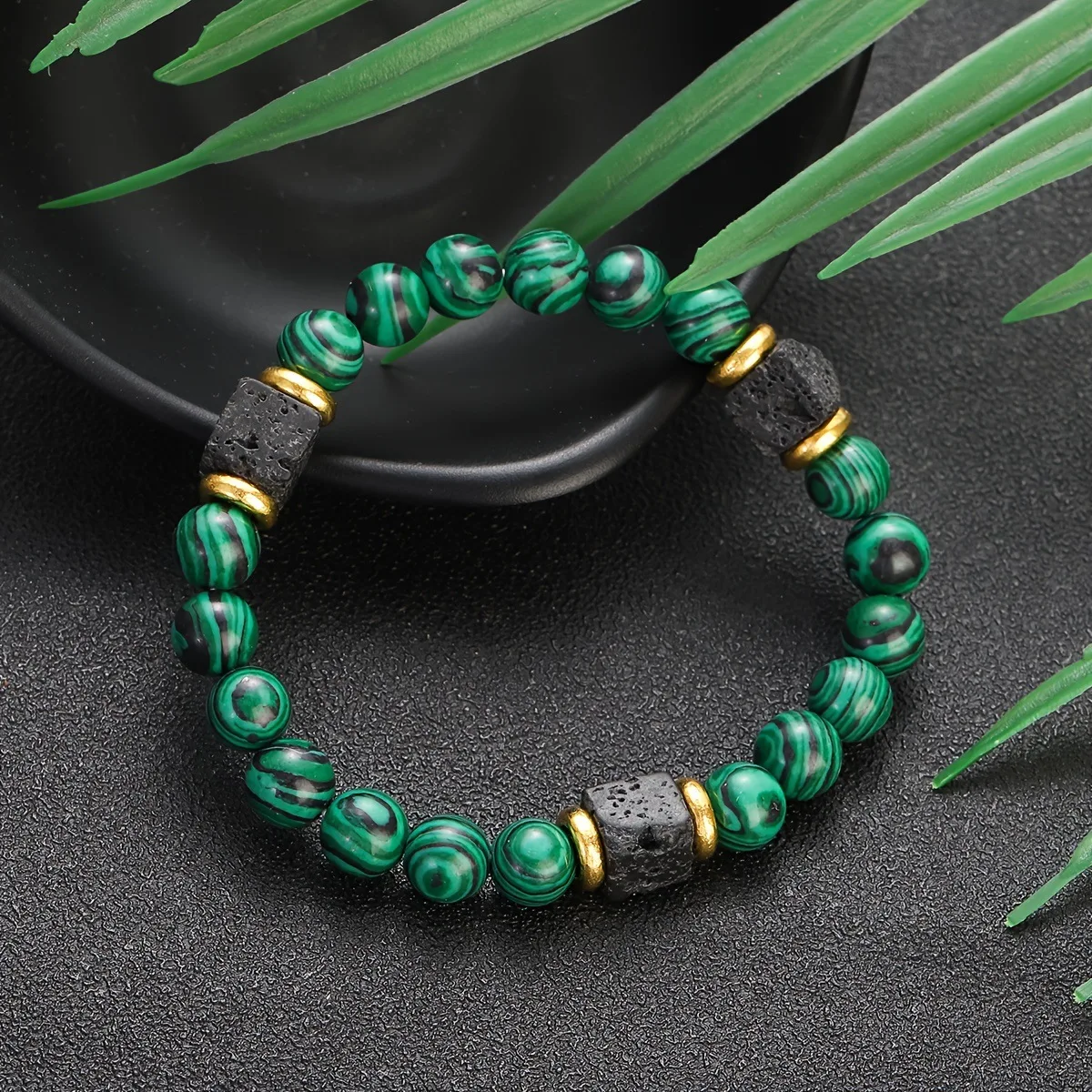 Natural Malachite Beaded Bracelet Wealth Bracelet Prosperity and Rich Bracelet Daily Leisure Travel Accessories Bracelet
Natural Malachite Beaded Bracelet Wealth Bracelet Prosperity and Rich Bracelet Daily Leisure Travel Accessories Bracelet