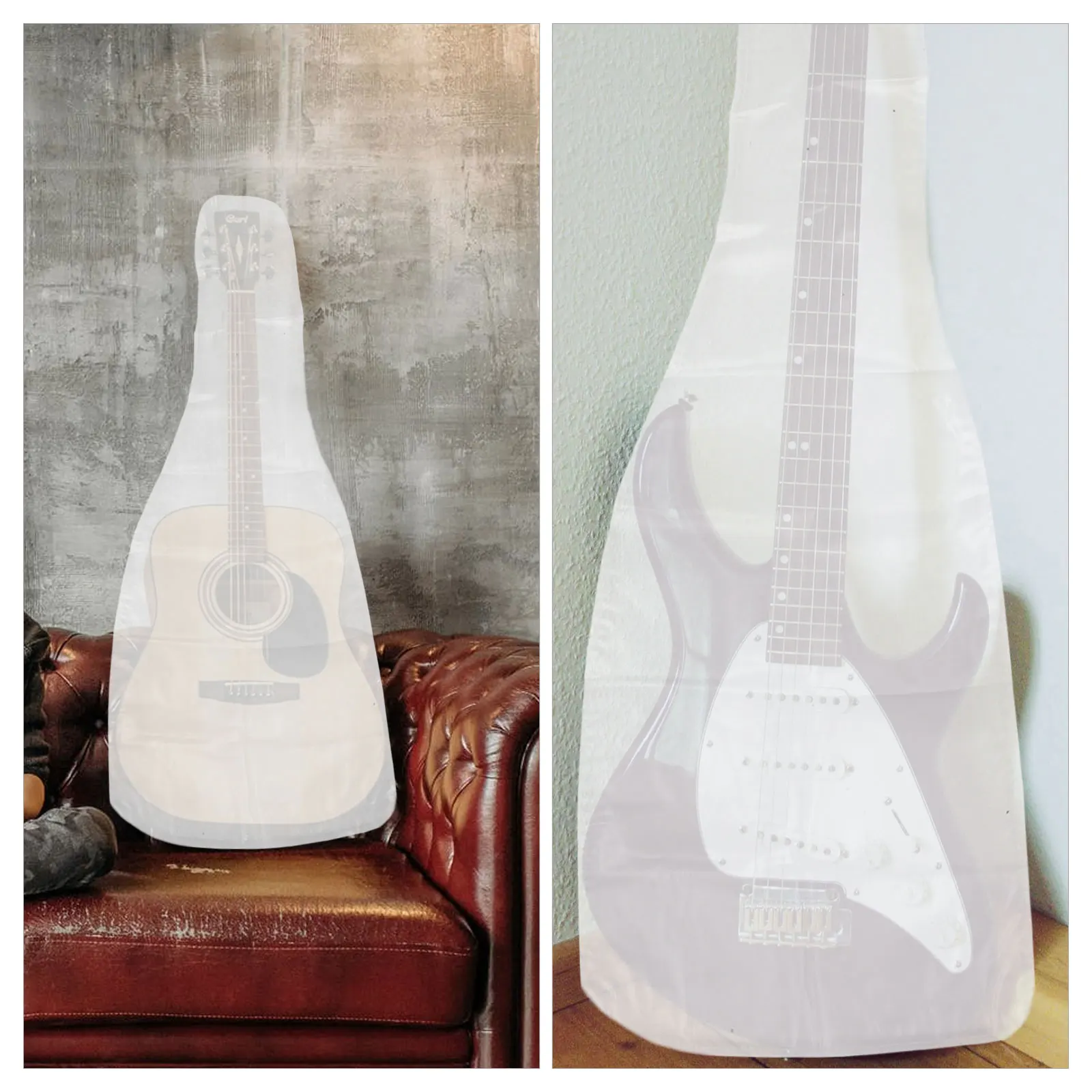 Translucent Frosted Guitar Waterproof Dustproof Bass Protective Light Reusable Durable Plastic Instrument Cover For Home Storage
Translucent Frosted Guitar Waterproof Dustproof Bass Protective Light Reusable Durable Plastic Instrument Cover For Home Storage