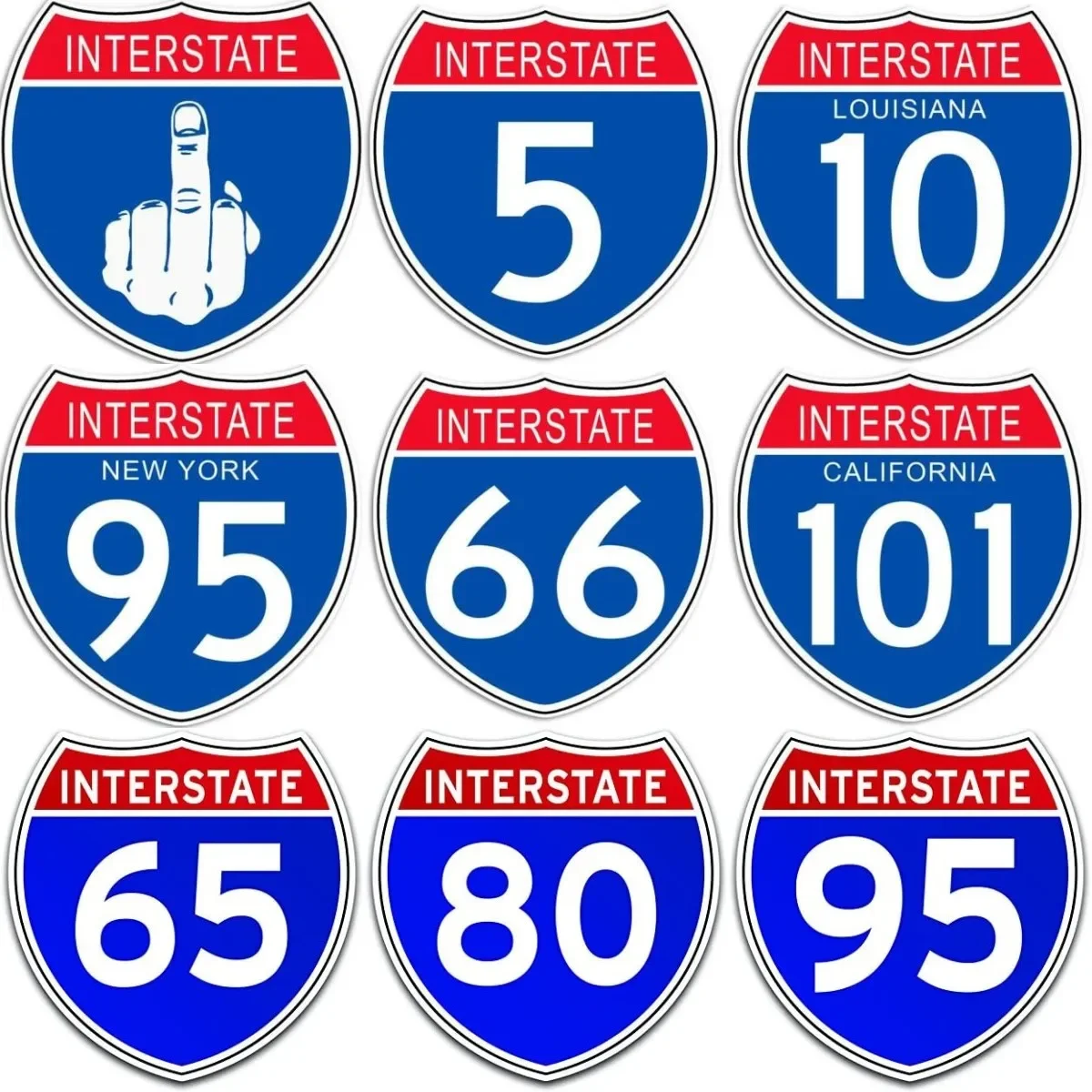 Interstate 66 Creativity Sticker for Laptop Window Truck Moto Bicycle Van Car Helmet Racing Decals Customizable
Interstate 66 Creativity Sticker for Laptop Window Truck Moto Bicycle Van Car Helmet Racing Decals Customizable