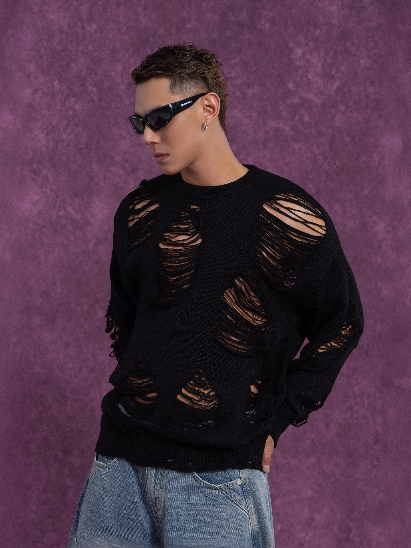 Casual Hollow out Knitted Sweater Men's Loose Fit Breakthrough Lazy Trendy Street Style Citylaziestplayer Breathable Cotton A...
Casual Hollow out Knitted Sweater Men's Loose Fit Breakthrough Lazy Trendy Street Style Citylaziestplayer Breathable Cotton A...