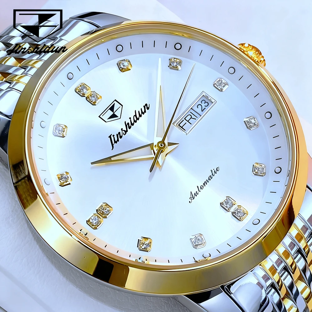 JSDUN Men's Watches Luxury Business Fine Steel Original Automatic Mechanical Wristwatch for Man Waterproof Luminous Date Week
JSDUN Men's Watches Luxury Business Fine Steel Original Automatic Mechanical Wristwatch for Man Waterproof Luminous Date Week