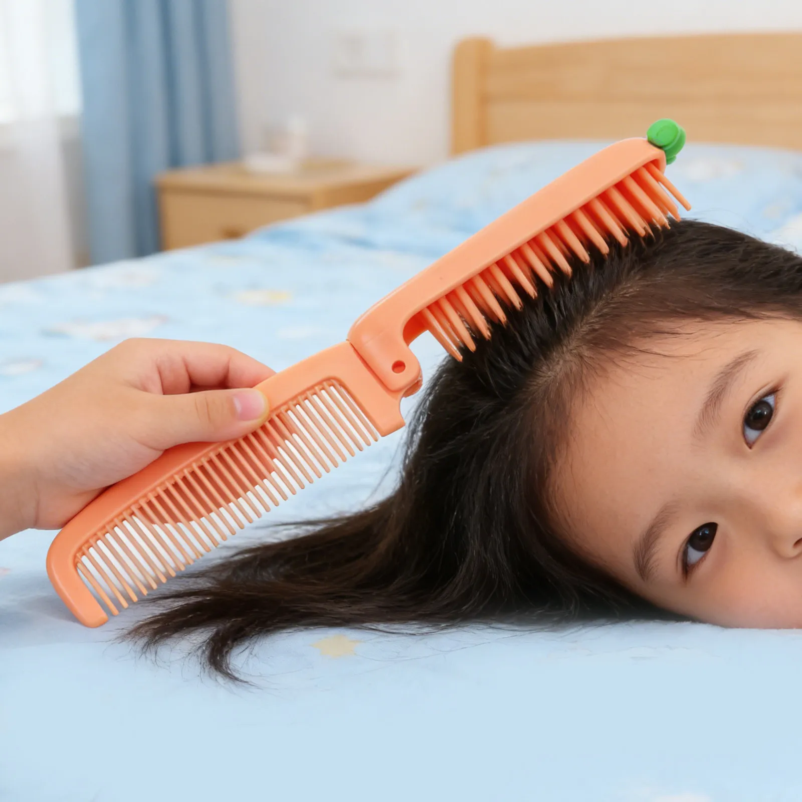 4Pcs Carrot Kids Hair Comb Folding Fine Tooth Cartoon Portable Comb for Children Travel School Holiday Gift Bright Orange Fun
4Pcs Carrot Kids Hair Comb Folding Fine Tooth Cartoon Portable Comb for Children Travel School Holiday Gift Bright Orange Fun