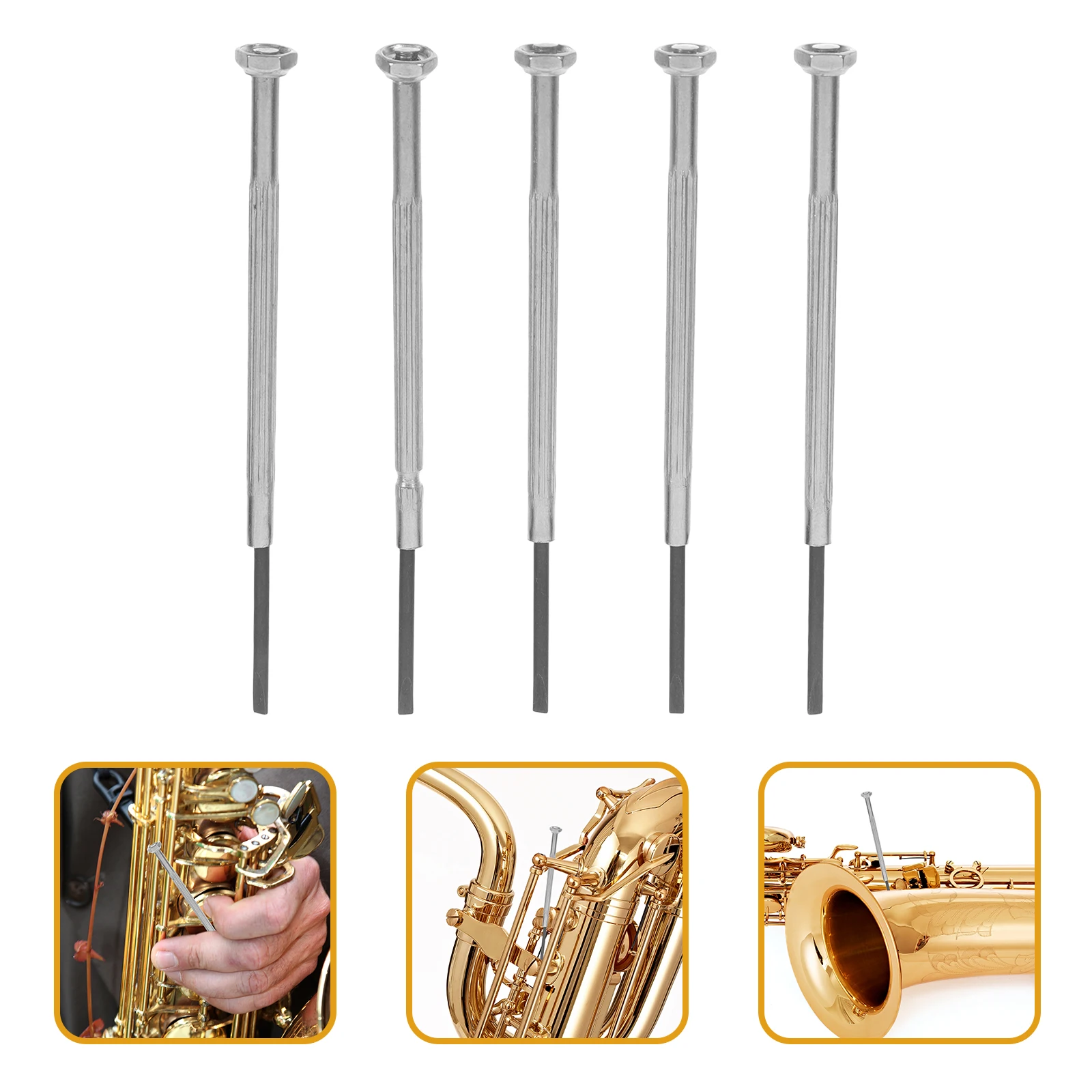 5 Pcs Musical Instrument Repair Tools Clarinet Service Flat Head Screwdriver Metal Flute
5 Pcs Musical Instrument Repair Tools Clarinet Service Flat Head Screwdriver Metal Flute