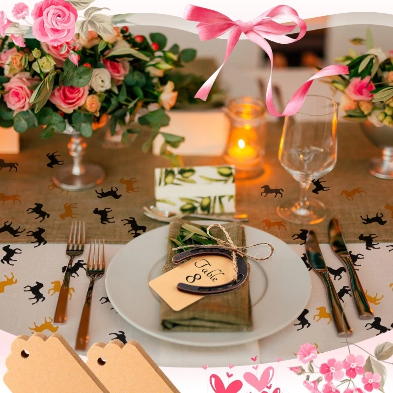 Pack of 24pcs Zinc Alloy Horseshoes Pendants with Blank Kraft Paper Cards for Wedding Babies Shower Birthday Party Decor
Pack of 24pcs Zinc Alloy Horseshoes Pendants with Blank Kraft Paper Cards for Wedding Babies Shower Birthday Party Decor